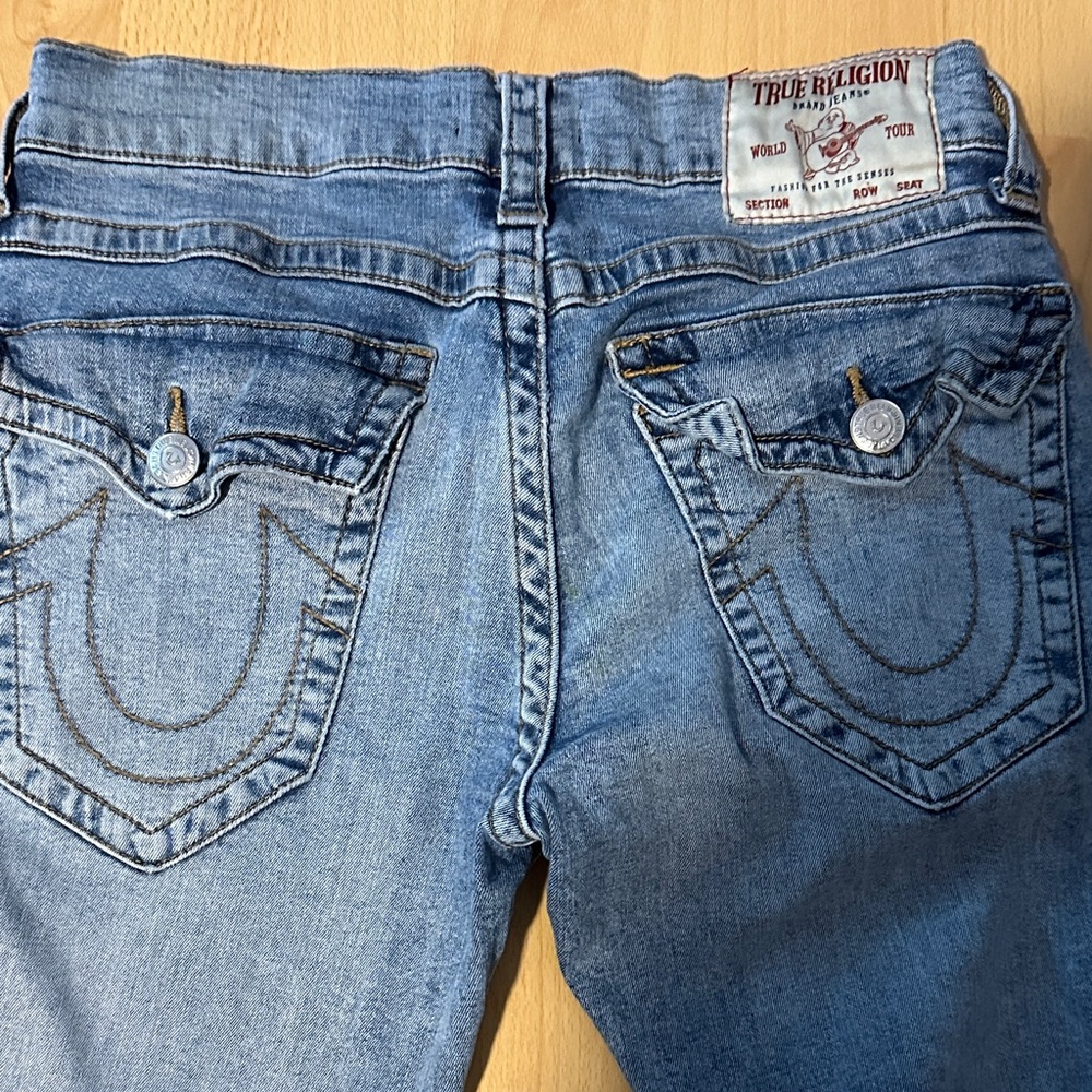 True Religion Women's Light Blue Boot Cut Jeans